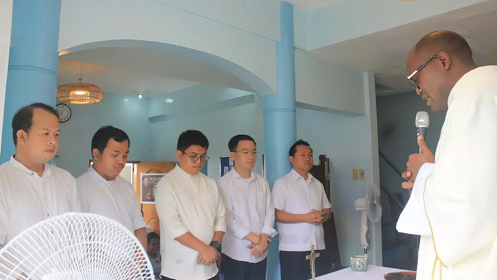 Lancement de l’année propédeutique eudiste à Tagaytay - 1 nouvel incorporé et 4 nouveaux candidats