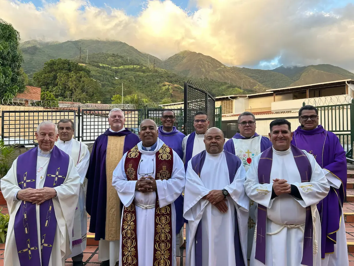 Des prêtres réunis lors des célébrations du centenaire au Venezuela