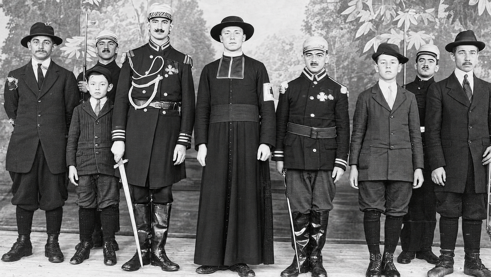 Théatre 'Les piastres rouges' en 1916