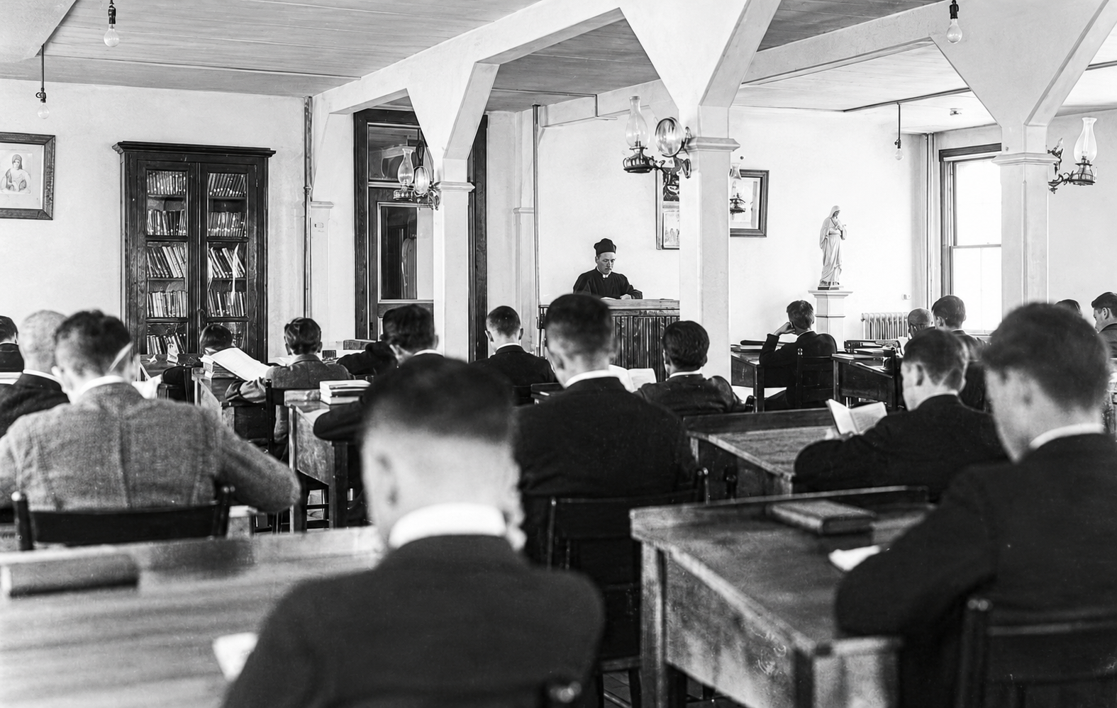 Salle d'étude en 1923