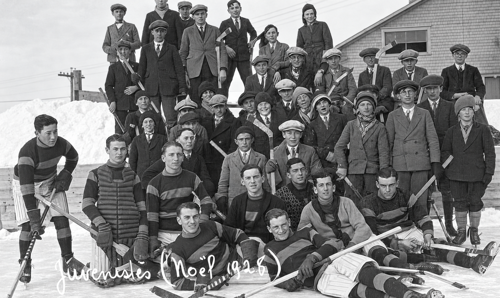 Juvénistes au hockey en 1928
