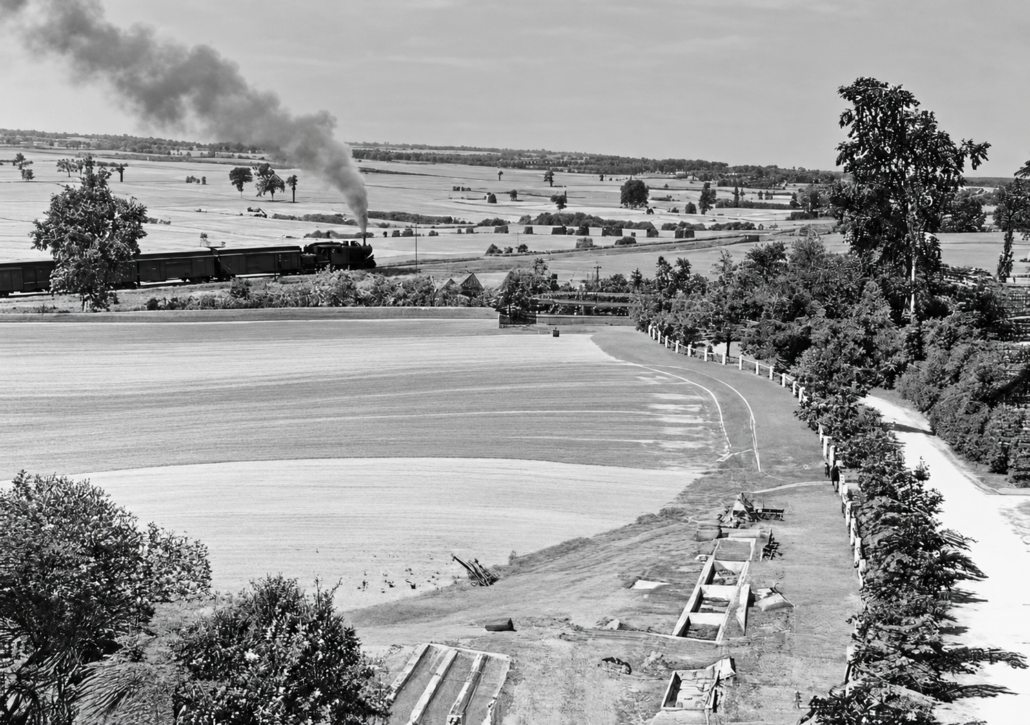 Vue générale et petit train