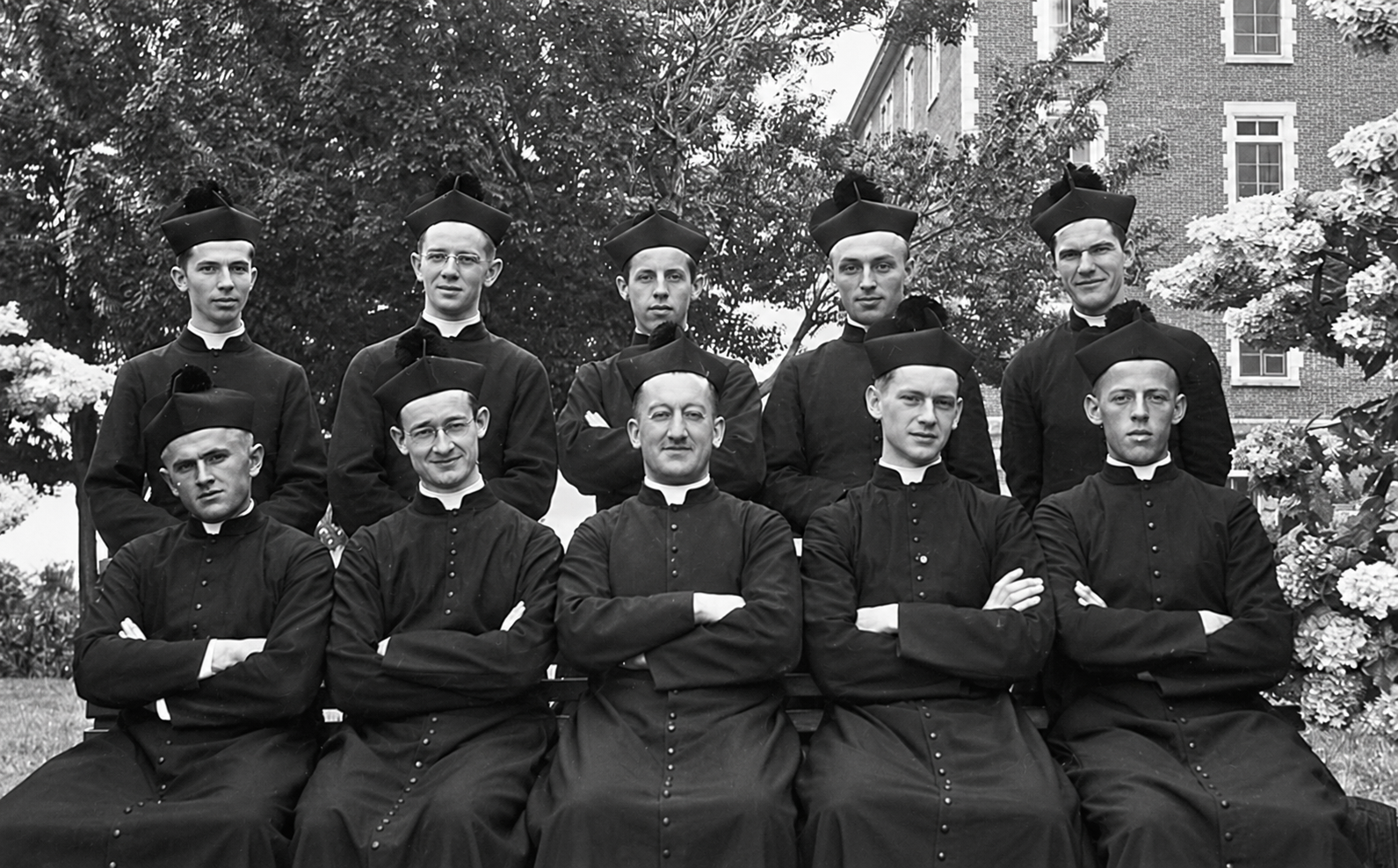 Les novices en 1944 dont le Père Clément Légaré