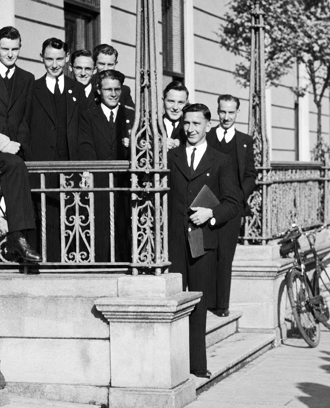 Groupe d'Irlandais en 1947